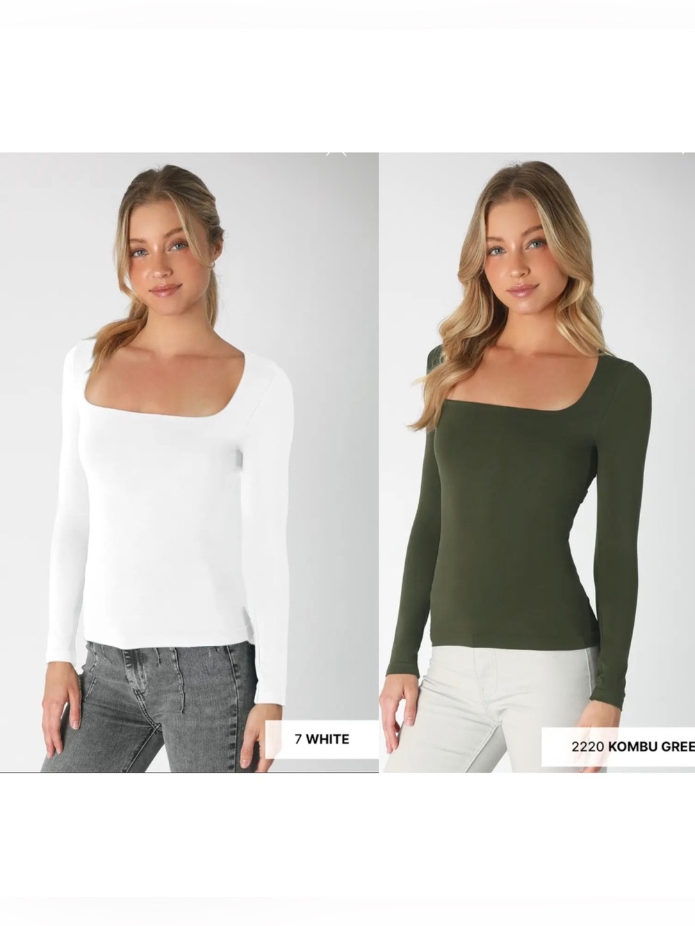Long Sleeve Squareneck
